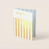 金実在箔フローラベビーシャワー恵み 箔カード (正面)