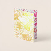 金実在箔フローラベビーシャワー恵み 箔カード (正面)