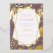 金実在箔フローラ悔やみや弔慰流産 箔シーズンカード (正面)