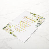 金実在箔フローラ金ゴールドキンセアニェラ 箔招待状 (回転した状態)