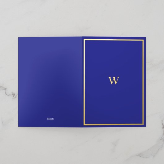 金実在箔モノグラム折り畳みカード 箔シーズンカード (外側レイダウン)