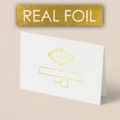 金実在箔リースエレガントなウェディング座席表 箔カード