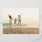 金実在箔レタリングオーバーレイハッピーホリデイズ 箔シーズンカード (裏面)