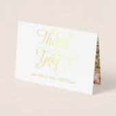 金実在箔写真ありがとうノートヴィンテージバラ 箔カード (正面)