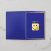 金実在箔喜び折り畳みテンプレートカード 箔シーズンカード (外側レイダウン)