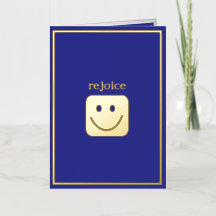 金実在箔喜び折り畳みテンプレートカード