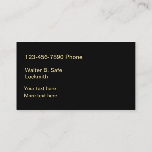 金家の鍵の錠前屋 名刺 (裏面)