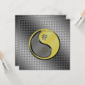 金属うさぎの年 カード (正面/裏面インサイチュ)