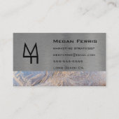 金属およびガラスのモダン名刺 名刺 (正面)