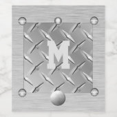 金属およびスチール製の飲料ラベル ワインラベル (シングルラベル)