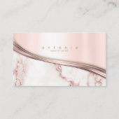 金属および大理石波バラ金ゴールドID811 名刺 (正面)