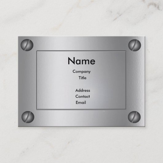 金属お洒落グルービー –  名刺 (正面)