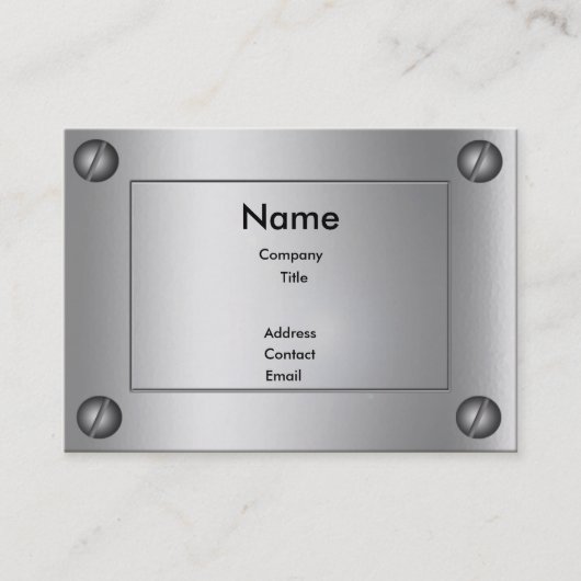金属お洒落グルービー – 名刺 (正面)