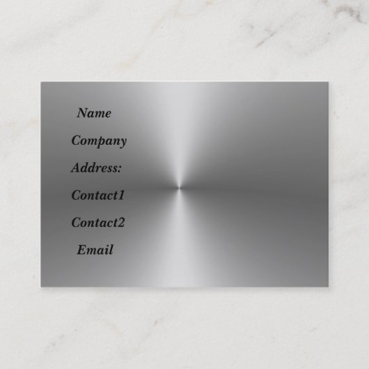 金属お洒落2面バックメタルビーズ 名刺 (正面)