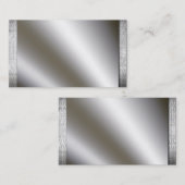 金属が付いている銀は名刺を縁どります 名刺 (正面/裏面)