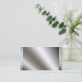 金属が付いている銀は名刺を縁どります 名刺 (スタンド正面)