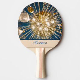 金属きらきら光るパーソナライズされた 卓球ラケット