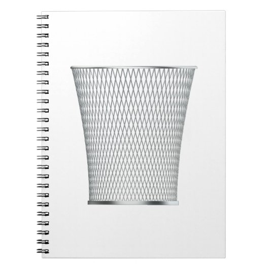 金属くず紙籠 ノートブック (正面)