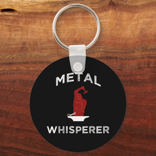 金属ささやき。金属加工おもしろいの鍛冶 キーホルダー (正面)