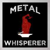 金属ささやき。金属加工おもしろいの鍛冶 ポスター (正面)