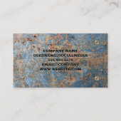 金属さび付き背景 | 産業用ネジ 名刺 (裏面)