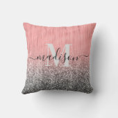 金属とグリッター クッション (裏面)