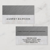 金属と大理石 |シンプルエレガント 名刺 (正面/裏面)