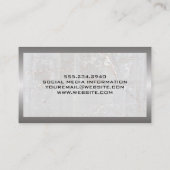 金属と大理石 名刺 (裏面)