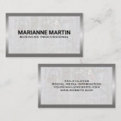 金属と大理石 名刺 (正面/裏面)