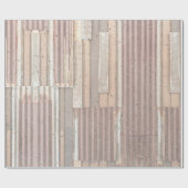 金属と木材 ラッピングペーパー (フラット)