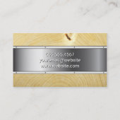 金属と木材 名刺 (裏面)