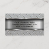 金属と鋼のパターン 名刺 (裏面)