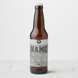 金属と鋼のビールラベル ビールラベル