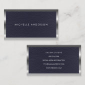 金属と革 名刺 (正面/裏面)