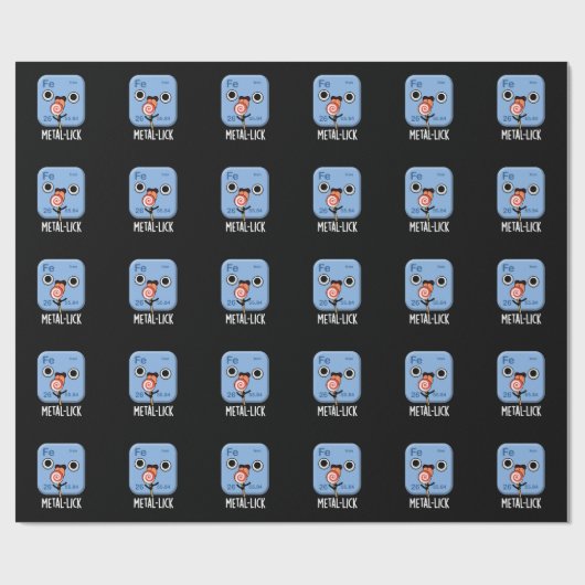 金属なめ化学おもしろい金属プンダークBG ラッピングペーパー (フラット)