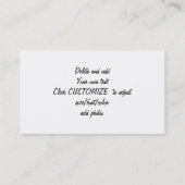 金属に金ゴールドの見ること 名刺 (裏面)