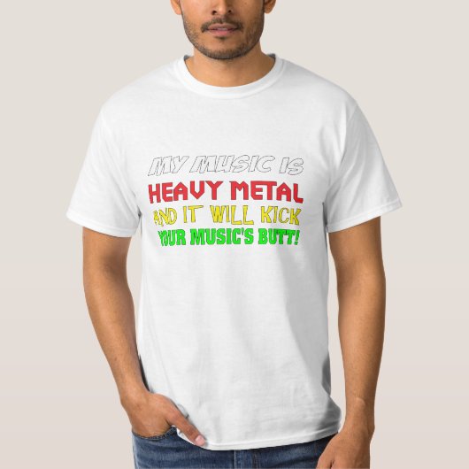 金属のお尻のワイシャツ Tシャツ (正面)