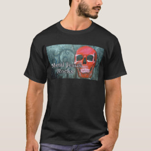 金属のイエス・キリストの石 Tシャツ