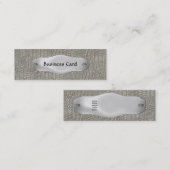 金属のエレガント上の名刺メタル4 スキニー名刺 (正面/裏面)