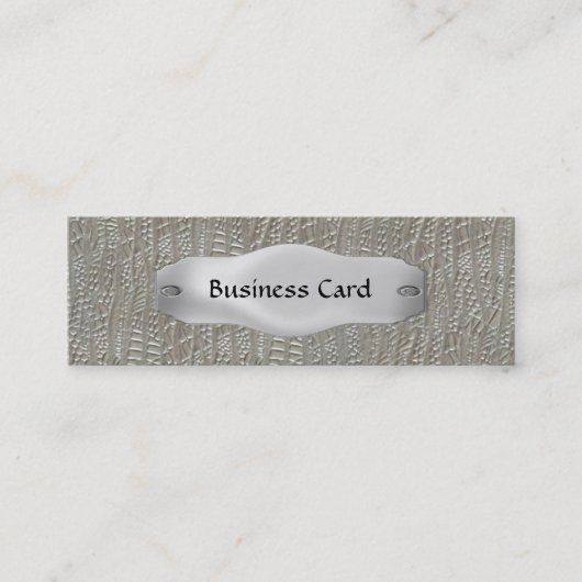 金属のエレガント上の名刺メタル4 スキニー名刺 (正面)