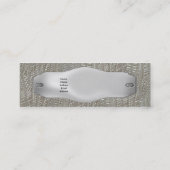 金属のエレガント上の名刺メタル4 スキニー名刺 (裏面)