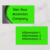 金属のカーブの名刺 名刺 (正面/裏面)