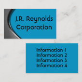 金属のカーブの名刺 名刺 (正面/裏面)