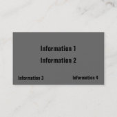 金属のカーブの名刺 名刺 (裏面)