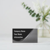 金属のカーブの名刺 名刺 (スタンド正面)