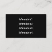 金属のカーブの名刺 名刺 (裏面)