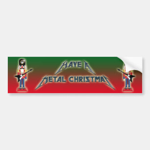 金属のクリスマスのバンパーステッカーを持って下さい バンパーステッカー