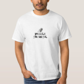 金属のサイクリングのワイシャツを売り歩いて下さい Tシャツ