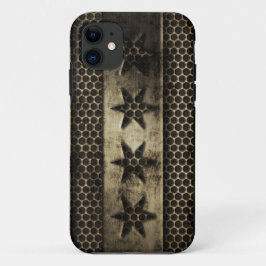 金属のシカゴの汚い旗 iPhone 11 ケース