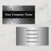 金属のダイヤモンドのプレートの不朽の名刺 名刺 (正面/裏面)